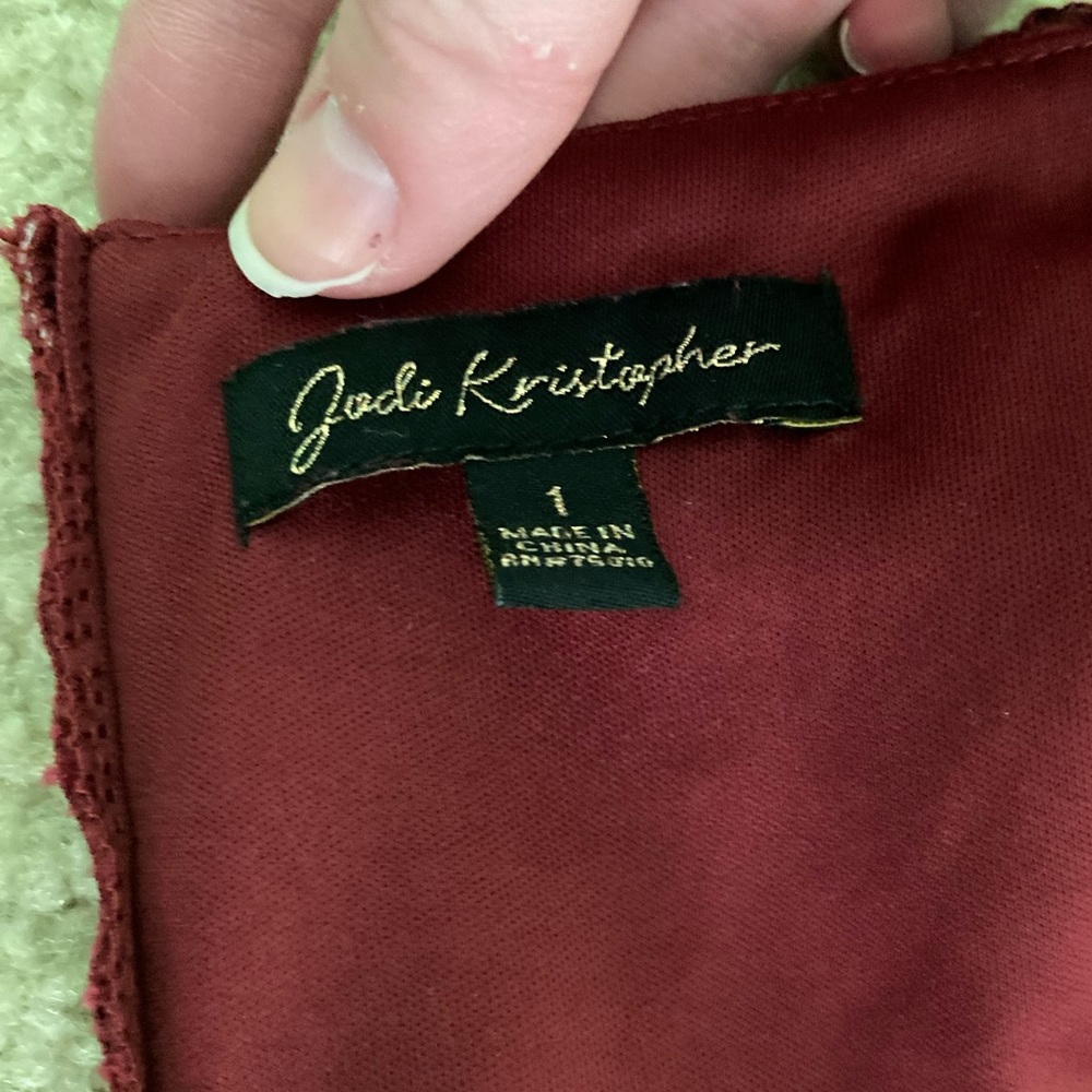 WOMENS DILLARDS RED HOCO/PARTY DRESS: SIZE 1 - Picture 3 of 3